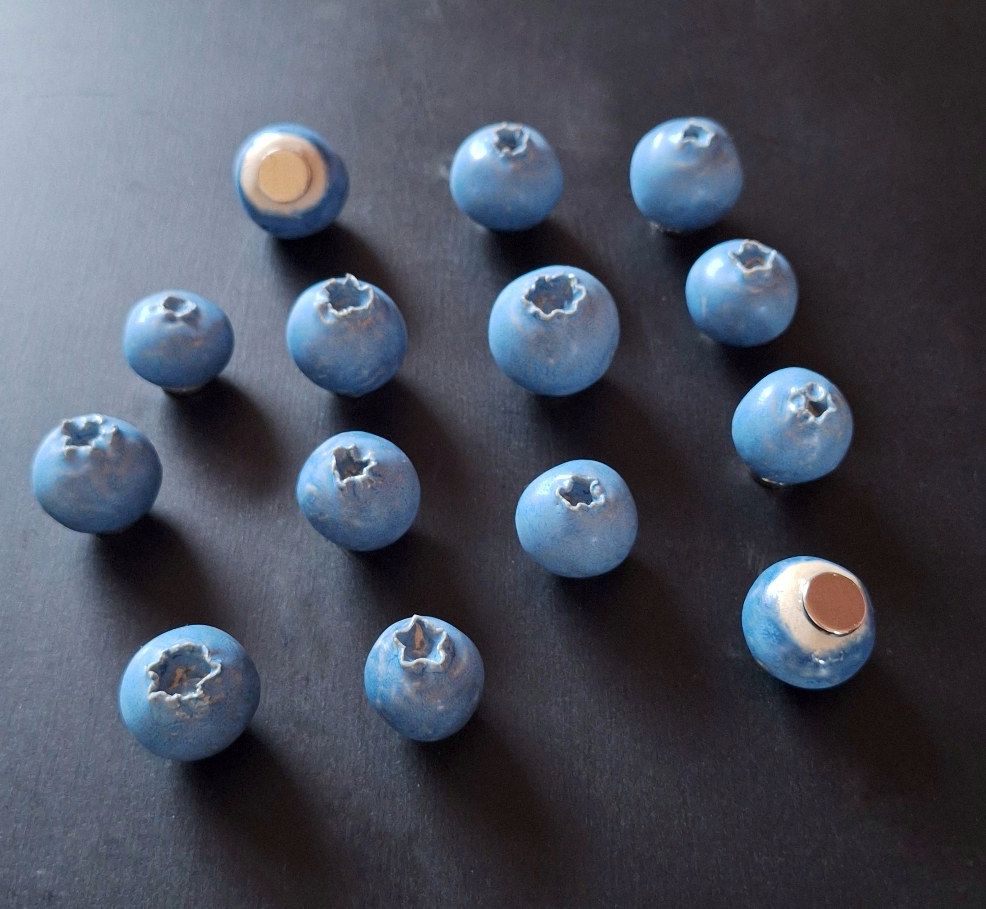 Blauwe bes magneten, set van 3 - Afbeelding 2